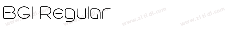 BGI Regular字体转换